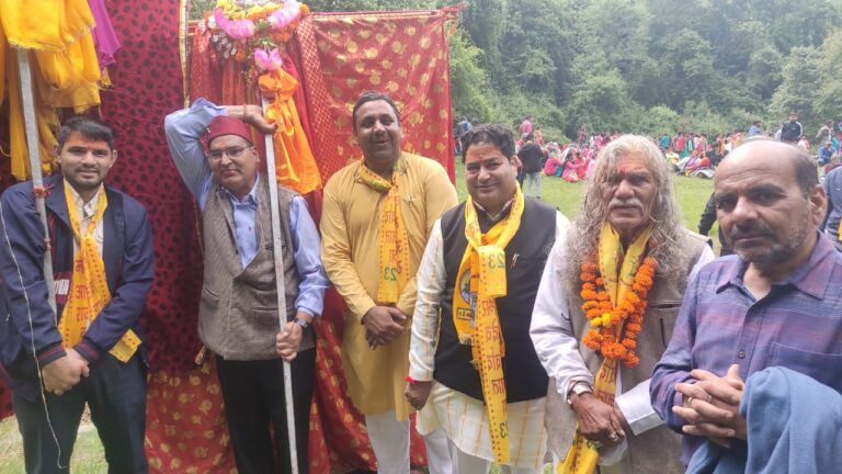 कोटेश्वर महादेव की  राज जात यात्रा हर्षोल्लास के साथ कोड़ेथ पहुंची