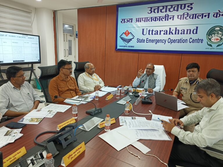मुख्य मंत्री के निर्देश पर 30 जून को देहरादून, हरिद्वार, ऊधमसिंहनगर, नैनीताल और चम्पावत में मॉक ड्रिल
