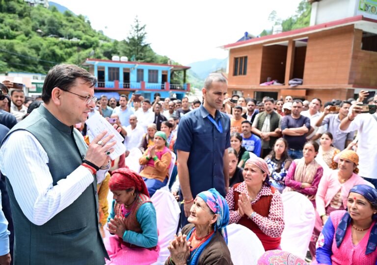 Good news स्यानाचट्टी में आपदा प्रभावित क्षेत्र पहुंचे सीएम धामी