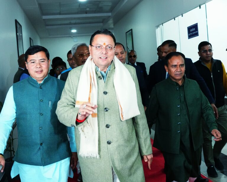 विकास, सुशासन और जनकल्याण के विकल्प रहित संकल्प के साथ कार्य कर रही सरकार – मुख्यमंत्री पुष्कर सिंह धामी